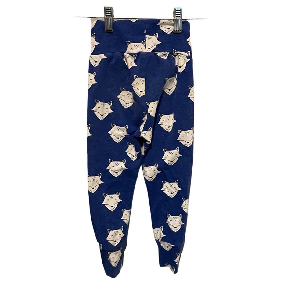 Midbest Threads Navy Blue Fox Print Girl's Leggings Bottoms Size 3T